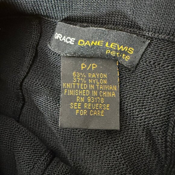 Grace Dane Lewis Petitie Black Soft Swing Skirt P/P - Picture 2 of 6